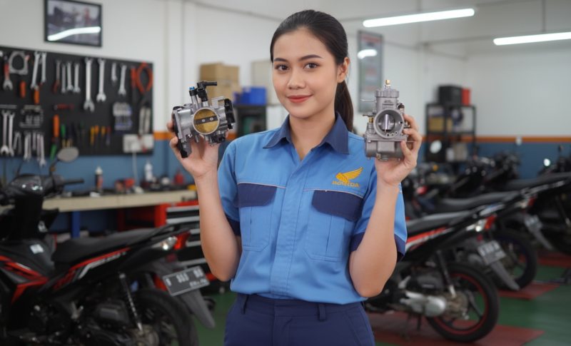 Perbedaan Motor Matic Karburator dan Injeksi